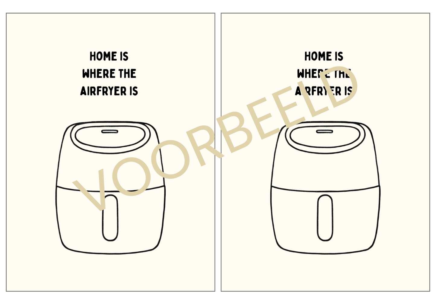 PRINTABLE - Home is where the airfryer is
