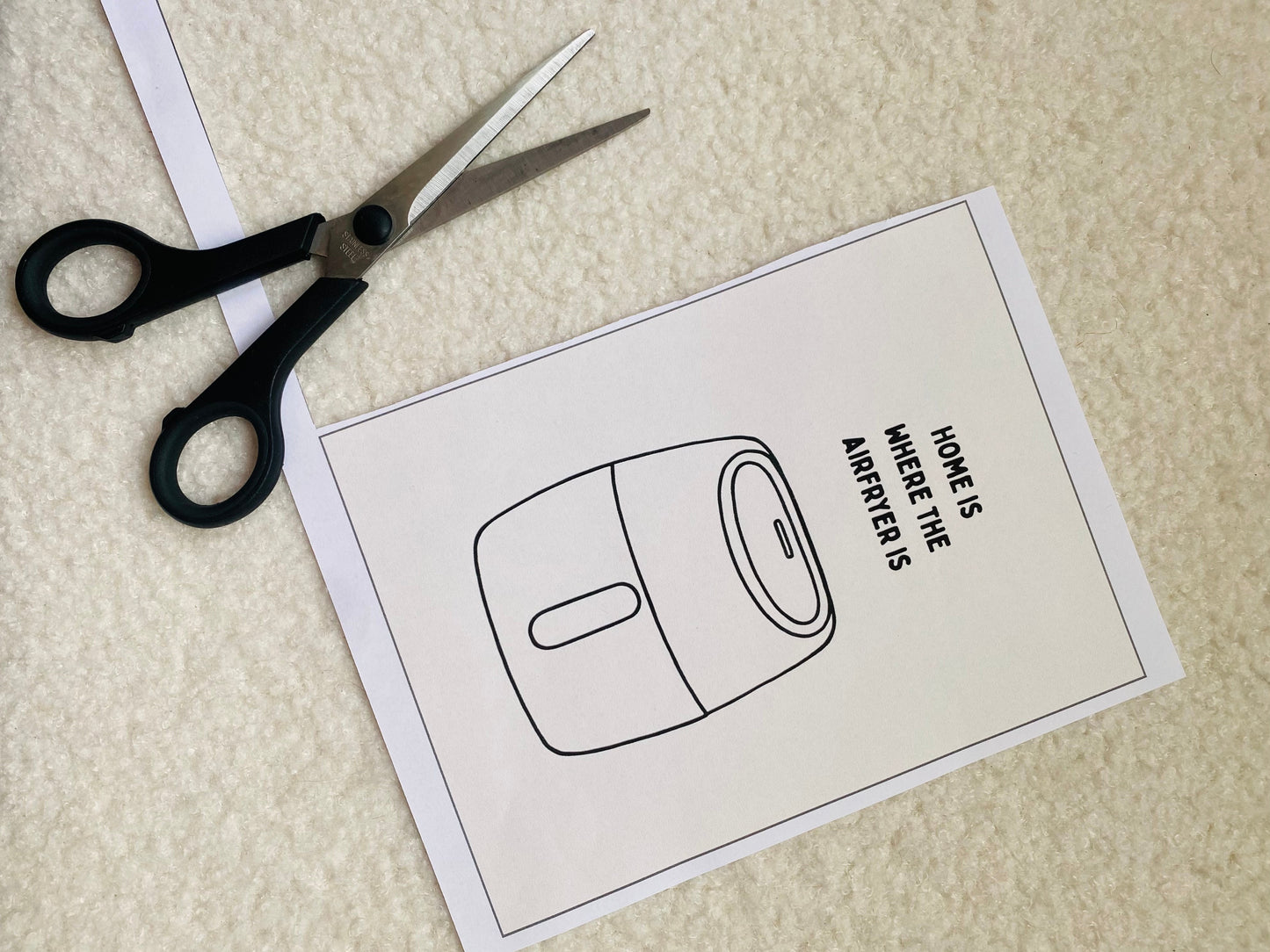 PRINTABLE - Home is where the airfryer is