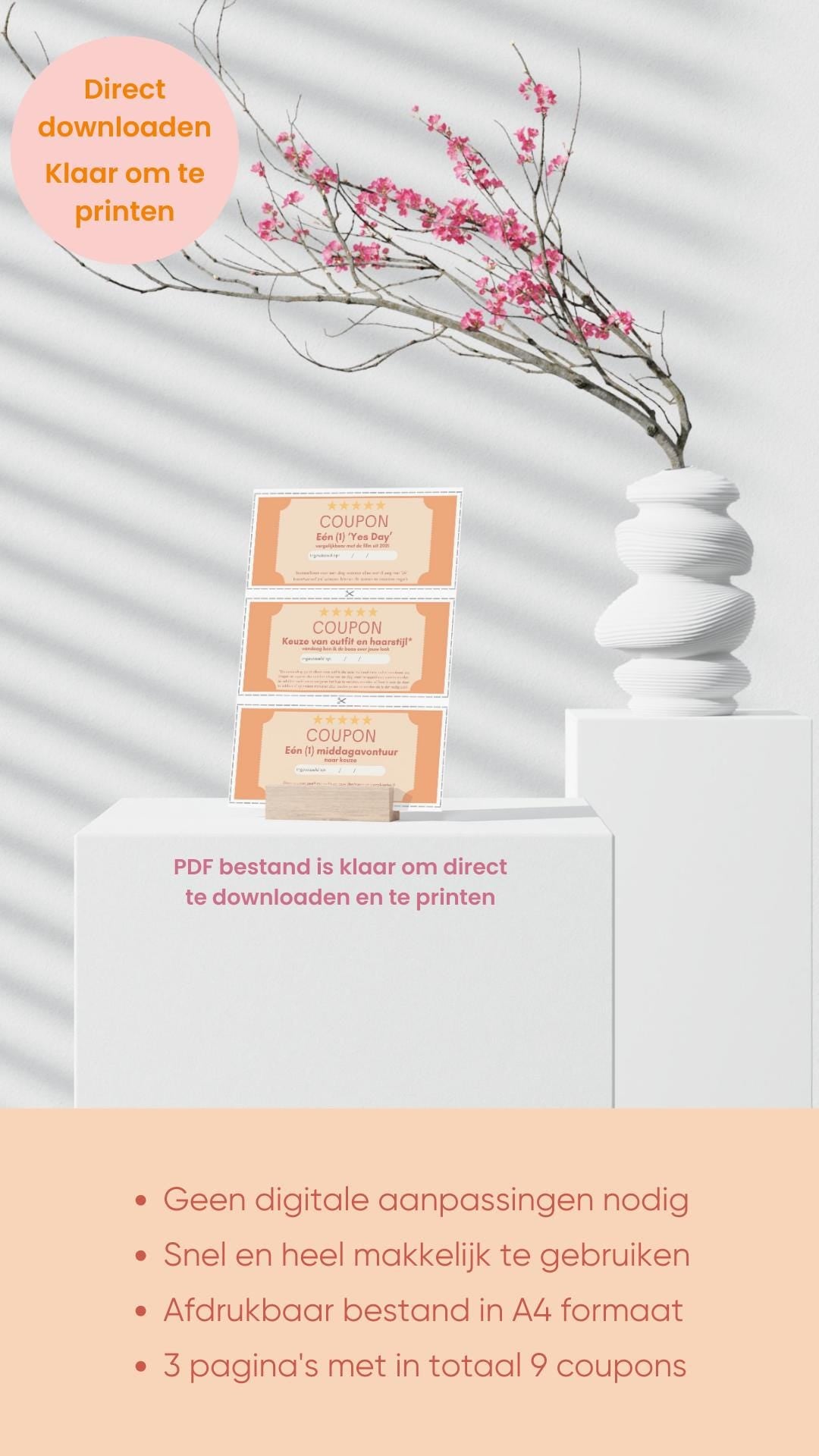 Deze leuke printbare vouchers zijn beschikbaar om direct te downloaden. Een perfecte last-minute oplossing, of een goede invulling als je een origineel en persoonlijk cadeau zoekt!