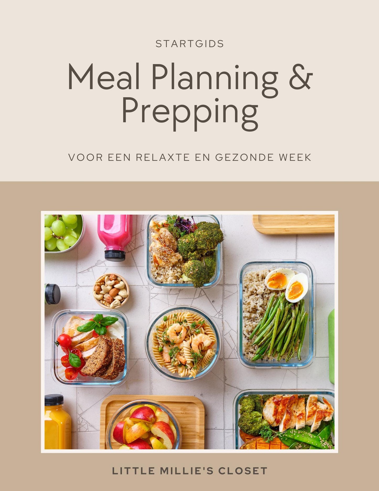 Ontdek de ideale meal prepping & planning startgids. Printbaar en digitaal, altijd toegang tot handige tips voor een efficiënte voorbereiding.