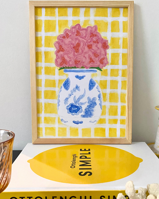 PRINTABLE - Pastel bloemenschilderij