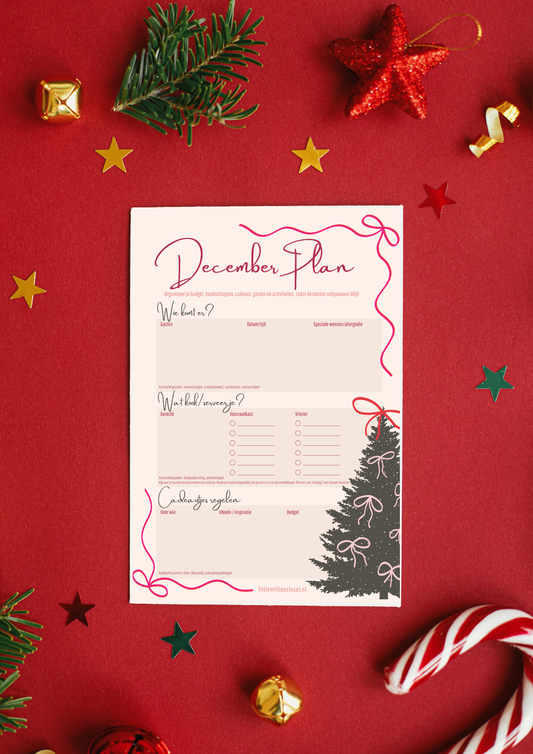 PLANNER - Decemberplan checklist