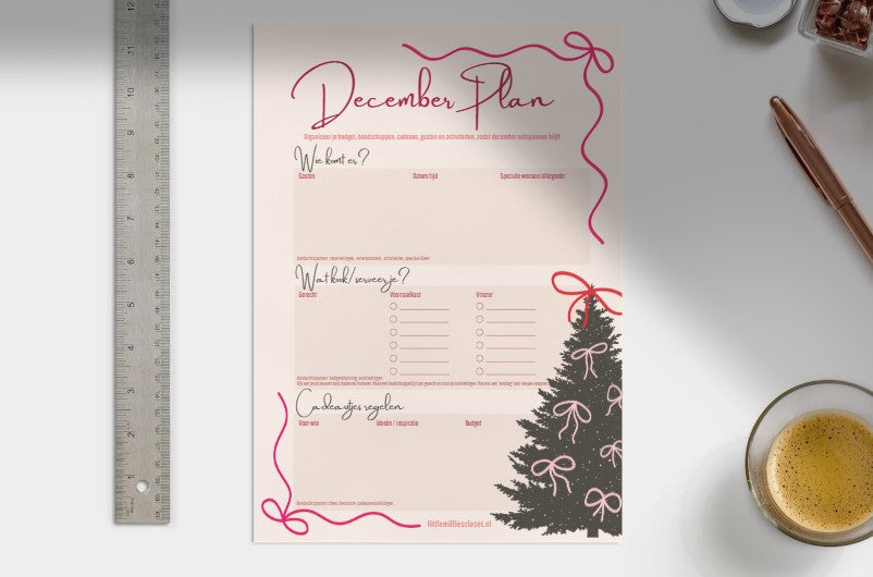 PLANNER - Decemberplan checklist