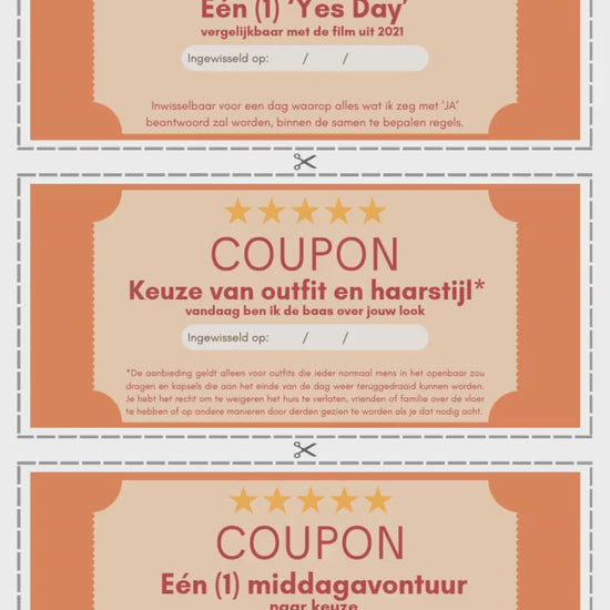 Cadeau vouchers / Cadeau coupon / Last minute cadeau / Origineel en persoonlijk cadeau / Low budget cadeau