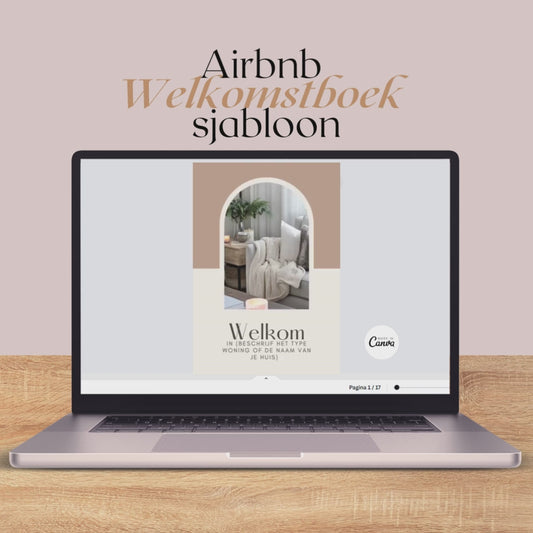 VAKANTIE - Airbnb welkomstboek sjabloon Nederlandstalig